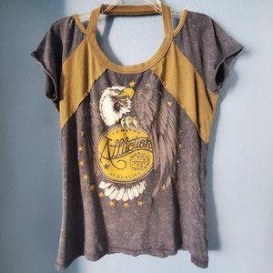 Affliction, Size L, Military green and black lava wash color